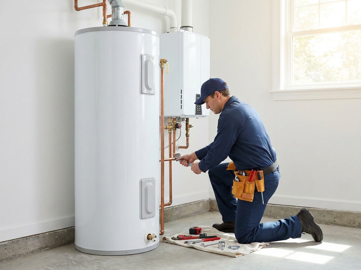 T-12 Plumbing water heater installation in Billings, MT